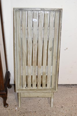 Lot 346 - A folding tray top table with slatted base