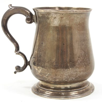 Lot 64 - George III silver baluster mug of plain...