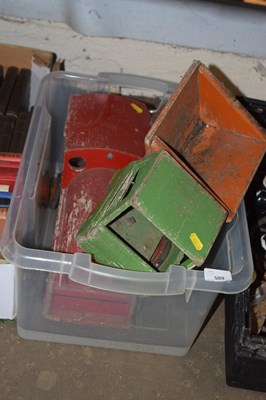 Lot 589 - A wooden toy train and a similar lorry