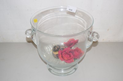 Lot 608 - A glass wine cooler