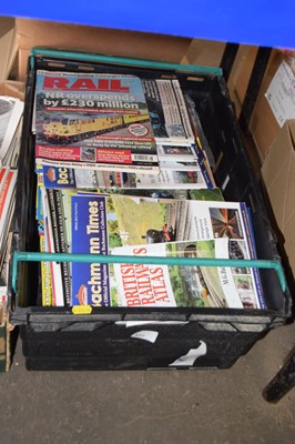 Lot 627 - One box of railway magazines