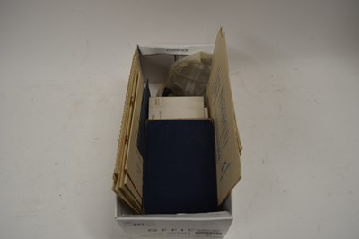 Lot 131 - BOX OF MIXED ITEMS - POSTCARDS, MASONIC...