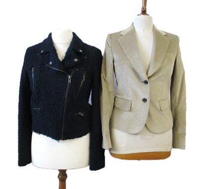 Lot 95 - Two jackets: to include a beige needle cord...