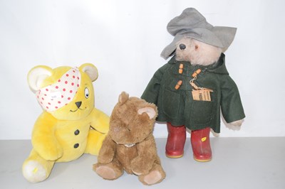 Lot 549 - A Paddington the Bear model, a Pudsey the Bear...
