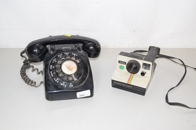 Lot 554 - Vintage telephone and a Poloroid camera
