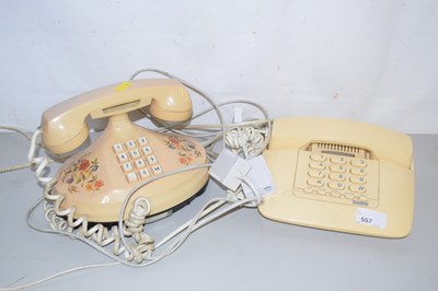 Lot 557 - Two vintage telephones
