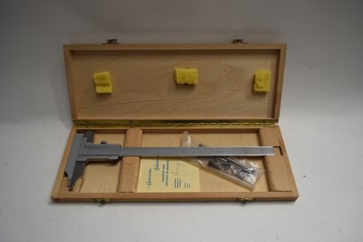 Lot 114 - WEST GERMAN METAL PRECISION CALIPERS IN FITTED...