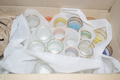 Lot 660 - Box of assorted drinking glasses