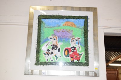 Lot 691 - A modern artwork of a music festival scene...