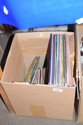 Lot 696 - One box of various 12" vinyl LP's and singles