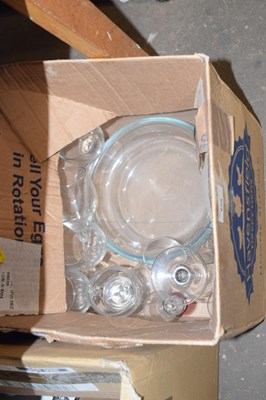 Lot 698 - Two boxes of various glass wares