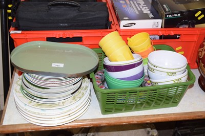 Lot 704 - Quantity of various plates, cups and bowls