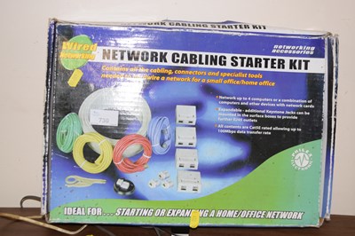 Lot 730 - A boxed network cabling kit