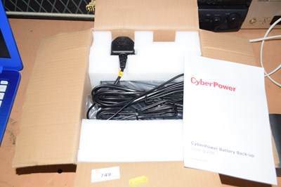 Lot 749 - A Cyber power battery backup