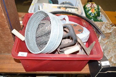 Lot 783 - Mixed lot of various garage sundries and metal...
