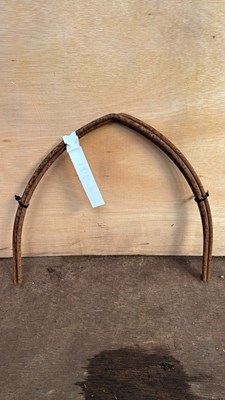 Lot 1106 - Bundle of 3 Corten steel plant supports