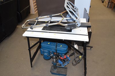 Lot 804 - A  saw bench and a folding trolley (2)