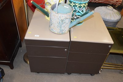 Lot 812 - A pair of office filing chests
