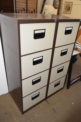 Lot 837 - A pair of four drawer filing cabinets