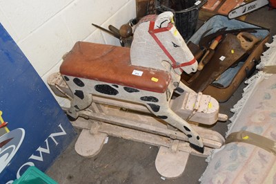 Lot 875 - Vintage painted rocking horse