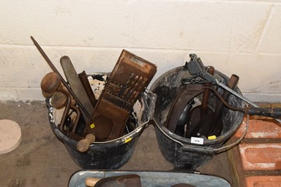 Lot 878 - Two buckets of assorted tools