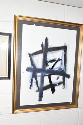 Lot 883 - Framed abstract study indistinctly signed in...