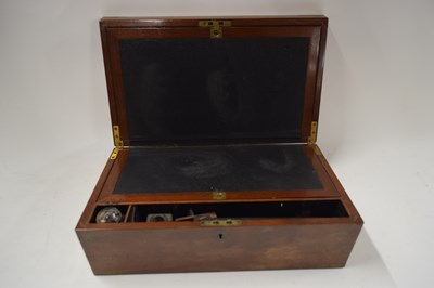 Lot 172 - EARLY 20TH CENTURY MAHOGANY WRITING SLOPE
