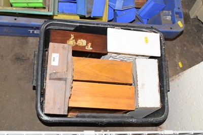 Lot 886 - A box of various small tabletop cabinets
