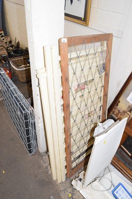 Lot 889 - A vintage floral painted folding cot