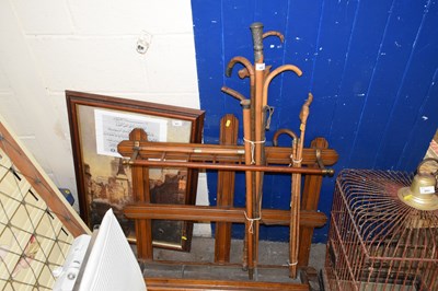 Lot 892 - A late Victorian stick stand containing an...