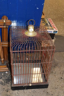 Lot 893 - Vintage metal bird cage