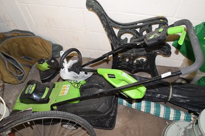 Lot 895 - An electric lawnmower and strimmer