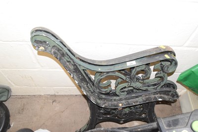 Lot 896 - Pair of cast iron bench ends