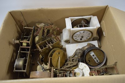 Lot 174 - BOX VARIOUS CLOCK MOVEMENTS