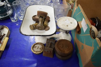 Lot 175 - VINTAGE KITCHEN SCALES AND WEIGHTS
