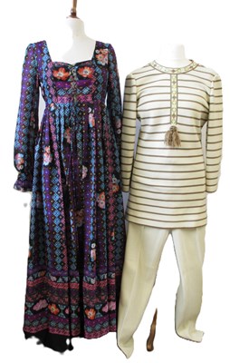 Lot 44 - John Charles: a 1970's patterned dress with...