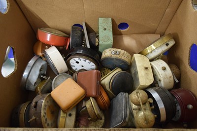 Lot 177 - BOX VARIOUS VINTAGE ALARM CLOCKS AND OTHERS