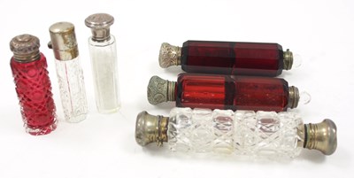 Lot 166 - Mixed Lot:  Six various cut glass scent...