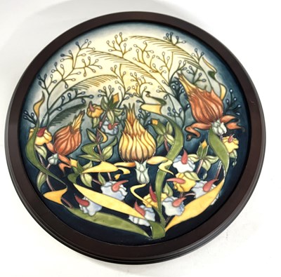 Lot 265 - Moorcroft Prairie Summer Charger by Rachel Bishop