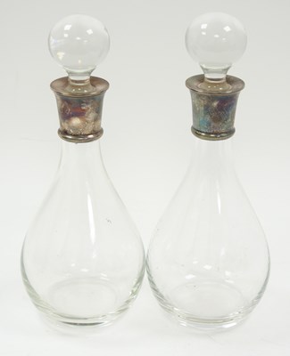 Lot 210 - A pair of Elizabeth II glass and silver...