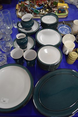 Lot 187 - QUANTITY OF DENBY GREEN GLAZED DINNER WARES