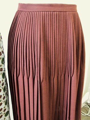 Lot 34 - A mid 20th century matching skirt and top in...