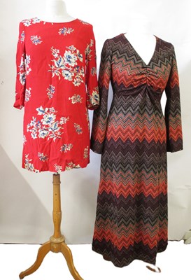 Lot 103 - A 70's style jersey dress by Joe Brown, size...