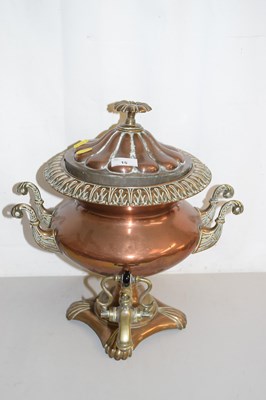 Lot 15 - A copper Samovar
