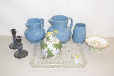 Lot 27 - Mixed Lot: Buchan jugs and tankard, glass...