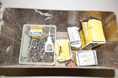 Lot 72 - A metal ammunition box containing various...