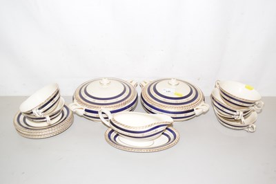 Lot 135 - Quantity of Ducal gilt rimmed table wares