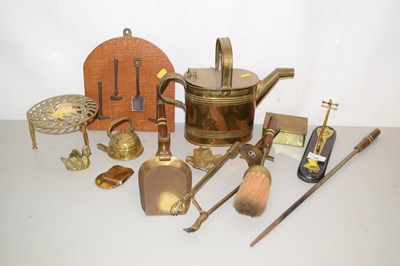 Lot 149 - Mixed Lot: Fire tools, display board of...