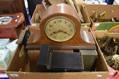 Lot 202 - BOX VARIOUS MANTEL CLOCKS (FOR REPAIR)