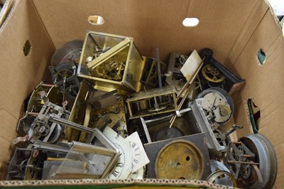 Lot 205 - BOX OF CLOCK MOVEMENTS